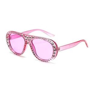 Rhinestone Sunglasses‎ Pink Fashion Fun Party Glasses Women Diamond Festival New